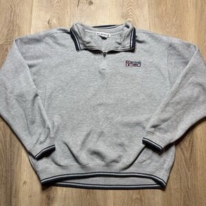 Carnival Cruise Lines Sweatshirt Men's L/XL Gray 1/4 Zip‎ Long Sleeve Pullover